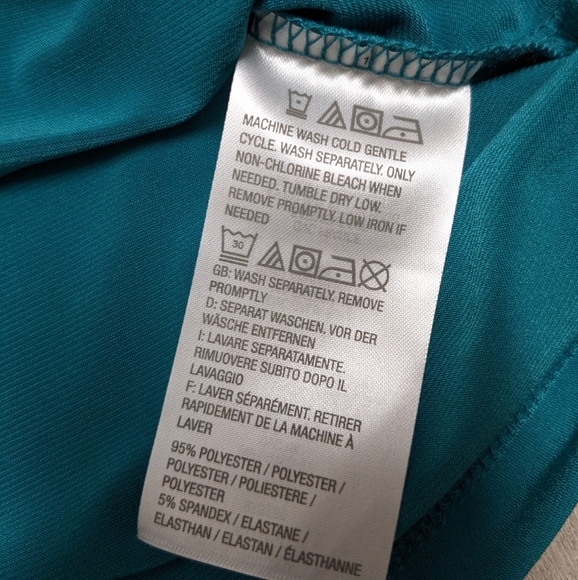 Susan Graver Teal Sleeveless Top - Picture 8 of 9